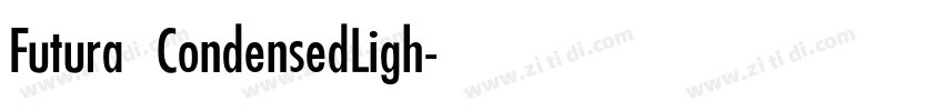 Futura CondensedLigh字体转换